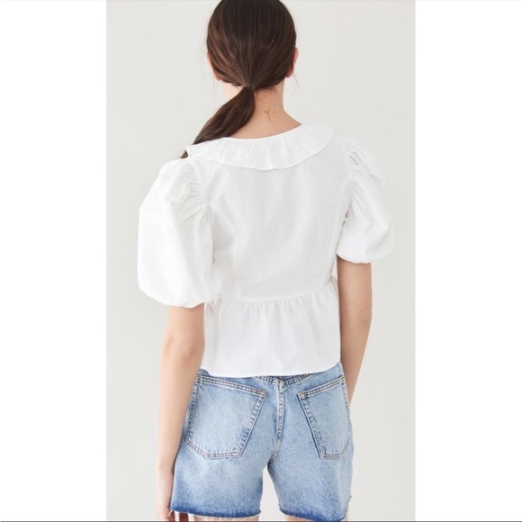 Boyish By Her Romeo Puff Sleeve Wrap Blouse - Picture 5 of 15